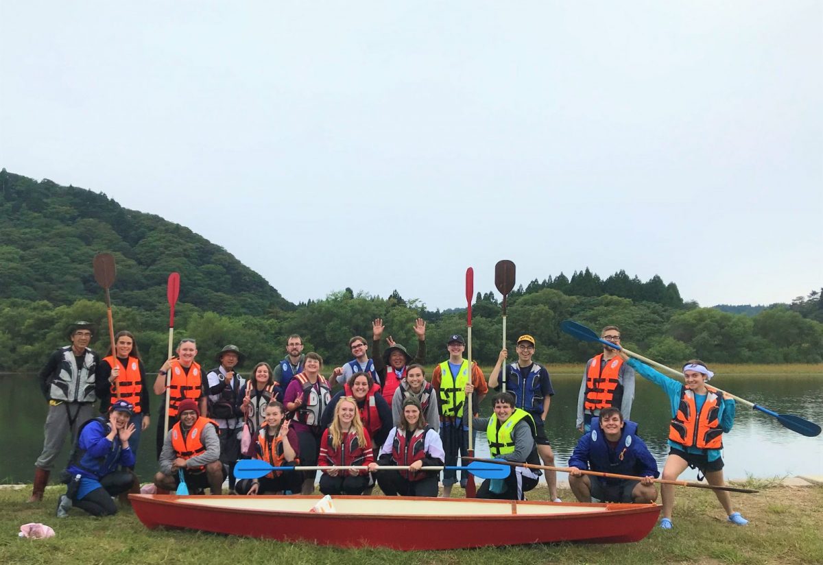 Local English teachers on a canoe tour.